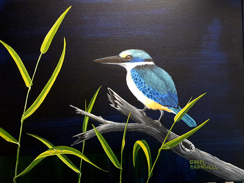 Kingfisher painting<br />
